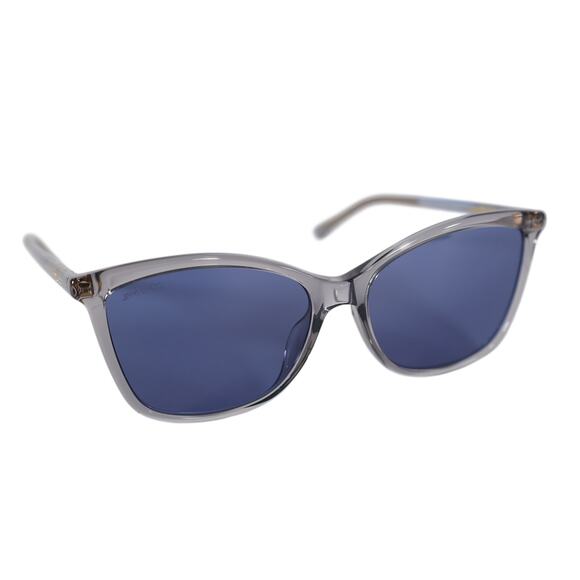 Jimmy Choo Cat Eye Women's Designer Sunglasses - Transparent Grey / Blue - NWT - Picture 5 of 8